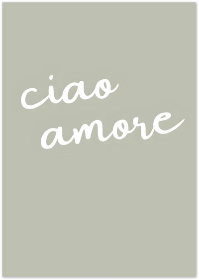 Posterux© | Ciao Amore – Italian Affection poster – premium wall art