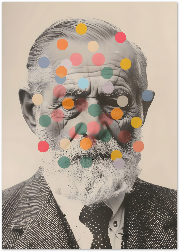 Posterux© | Dots & Depth – Abstract Expression poster – premium wall art