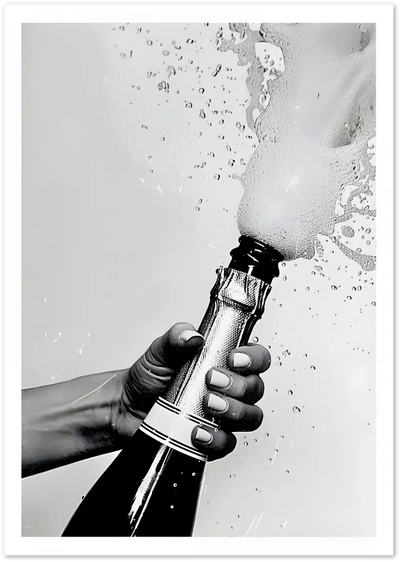 Posterux© | Champagne Pop Poster – Celebration in Motion poster – premium wall art