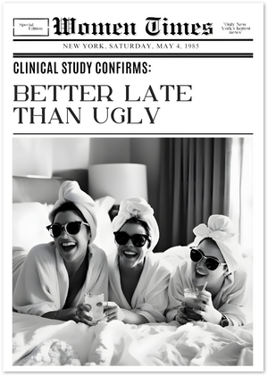 Posterux© | Spa Party Poster – Glam Girls & Mimosas poster – premium wall art