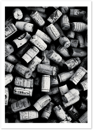 Posterux© | Cork Chaos Poster – Vintage Wine Bar Texture poster – premium wall art