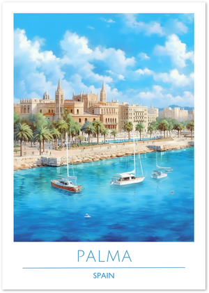 Posterux© | Palma Poster – Balearic Charm & Gothic Splendor poster – premium wall art
