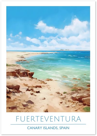 Posterux© | Fuerteventura Poster – Rugged Beauty of the Canary Islands poster – premium wall art
