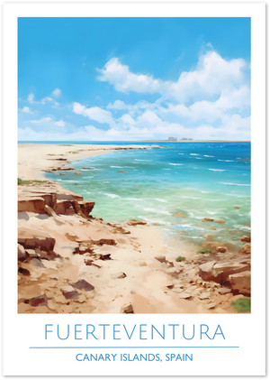 Posterux© | Fuerteventura Poster – Rugged Beauty of the Canary Islands poster – premium wall art