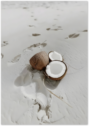 Posterux© | Coconut Beach Poster – Minimal Coastal Print poster – premium wall art