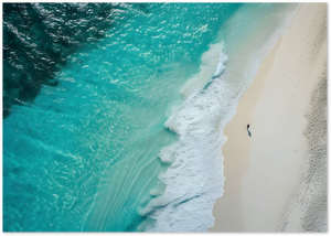 Posterux© | Ocean Aerial View Poster – Tranquil Coastal Photography poster – premium wall art