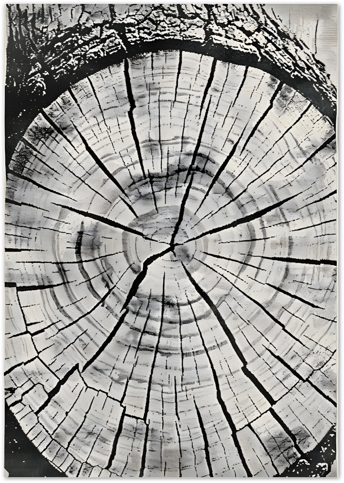 Posterux© | Tree Rings Poster – Natural Wood Grain Close-Up poster – premium wall art