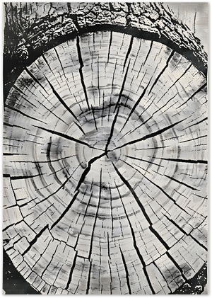 Posterux© | Tree Rings Poster – Natural Wood Grain Close-Up poster – premium wall art