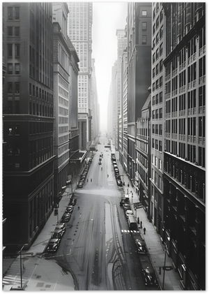 Posterux© | City Canyon Poster – Black & White Urban Photography poster – premium wall art
