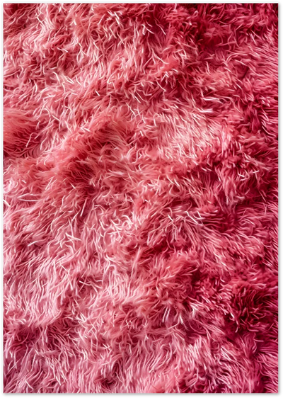 Posterux© | Pink Furry Texture Poster – Fluffy Abstract Softness poster – premium wall art