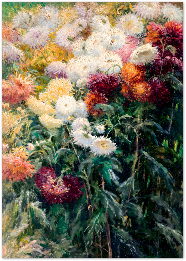 Posterux© | Dahlia Garden Poster – Impressionist Floral Art poster – premium wall art