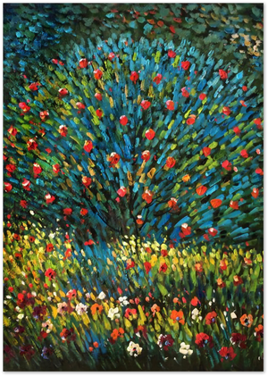 Posterux© | Wild Garden in Bloom Poster – Expressionist Flower Field poster – premium wall art