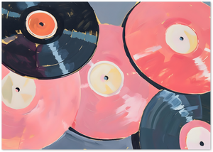Posterux© | Pink Vinyl Records Poster – Retro Music Vibes poster – premium wall art