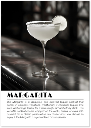 Posterux© | Margarita Cocktail Poster – Classic Tequila Print poster – premium wall art