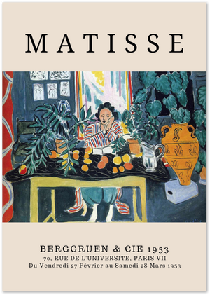 Posterux© | Interior with Black Fern Poster – Matisse Citrus Still Life Print poster – premium wall art