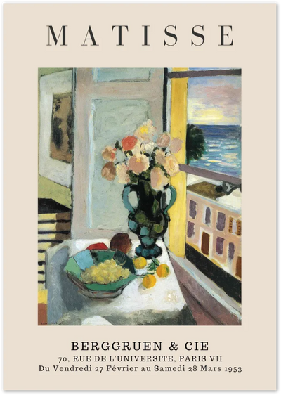 Posterux© | Seaside Interior Poster – Matisse View by the Sea poster – premium wall art