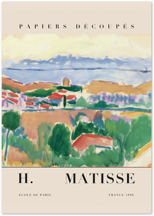 Posterux© | Provence Pastels Poster – Matisse Countryside Landscape poster – premium wall art