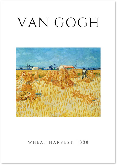 Posterux© | Wheat Harvest Poster – Van Gogh Countryside Art poster – premium wall art