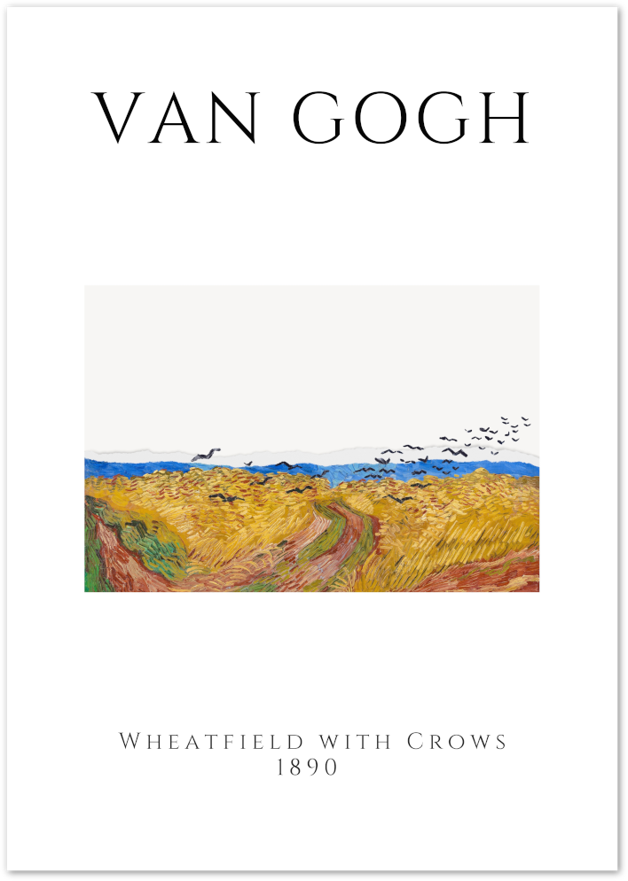 Posterux© | Wheatfield with Crows Poster – Van Gogh Landscape Art poster – premium wall art
