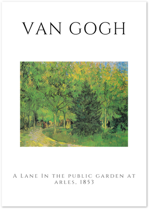 Posterux© | A Lane in the Public Garden Poster – Van Gogh Greenery poster – premium wall art
