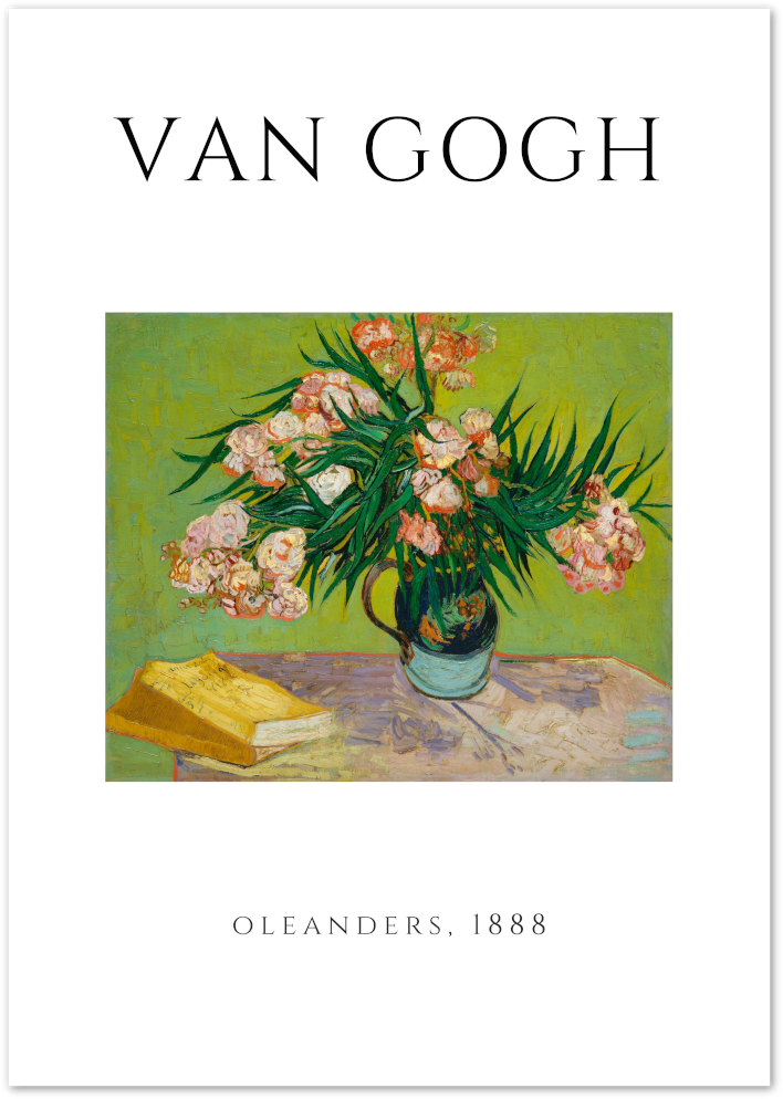 Posterux© | Oleanders Poster – Van Gogh Still Life Art Print poster – premium wall art