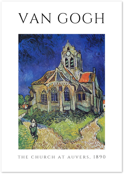 Posterux© | The Church at Auvers Poster – Van Gogh Architectural Masterpiece poster – premium wall art