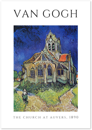 Posterux© | The Church at Auvers Poster – Van Gogh Architectural Masterpiece poster – premium wall art