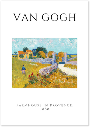 Posterux© | Farmhouse in Provence – Van Gogh Countryside Poster poster – premium wall art