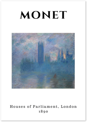 Posterux© | Houses of Parliament, London – Monet Cityscape Poster poster – premium wall art