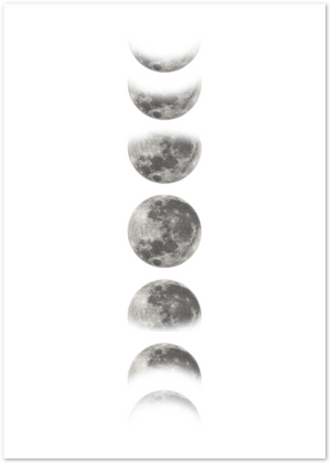 Posterux© | Lunar Phases – Minimalist Moon Cycle Poster poster – premium wall art
