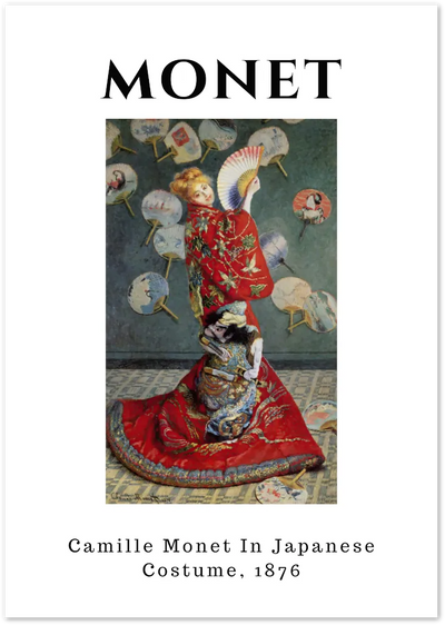 Posterux© | Camille Monet in Japanese Costume Poster – Vintage Impressionist Art poster – premium wall art