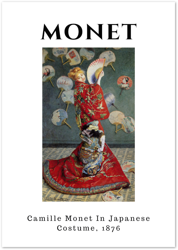 Posterux© | Camille Monet in Japanese Costume Poster – Vintage Impressionist Art poster – premium wall art