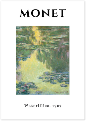 Posterux© | Waterlilies Poster – Monet Pastel Impressionist Print poster – premium wall art