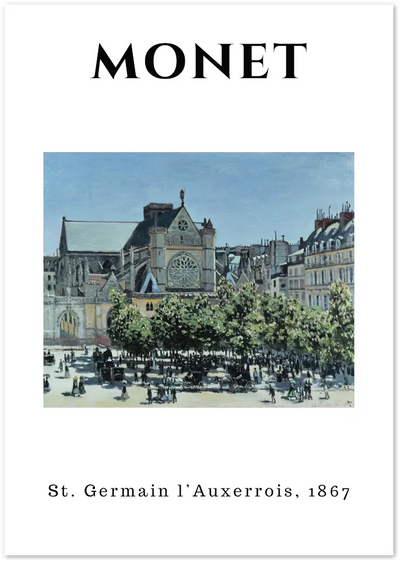 Posterux© | St. Germain l’Auxerrois Poster – Historic Paris Scene poster – premium wall art