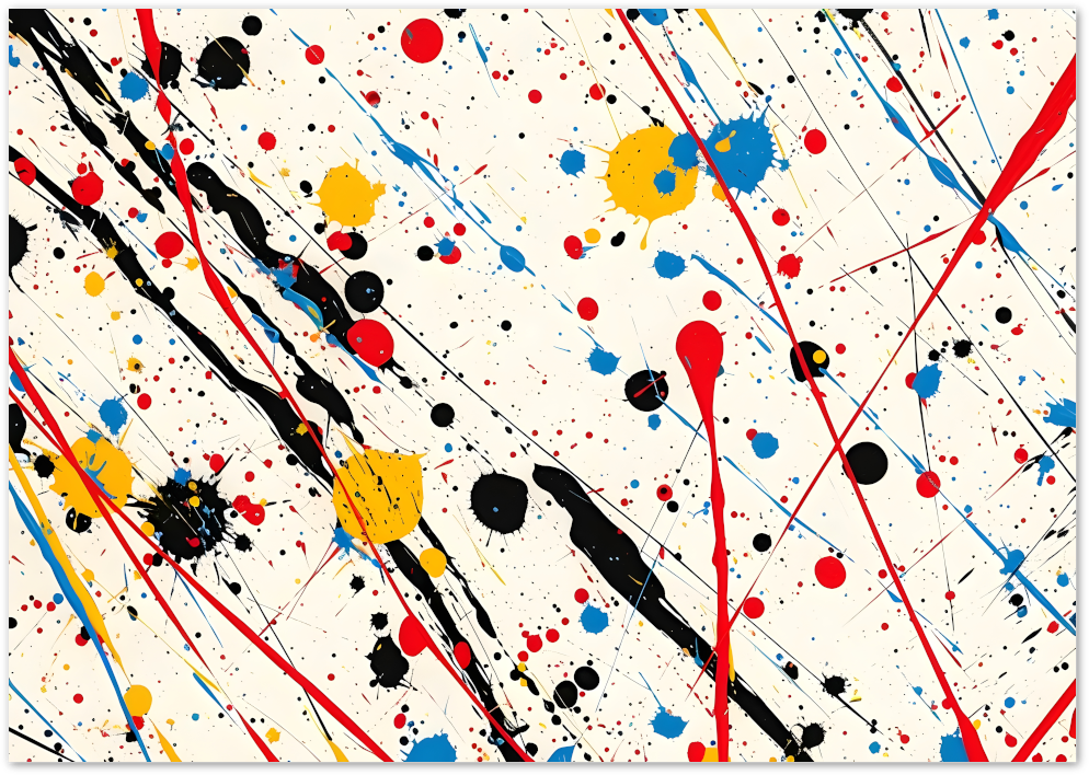 Posterux© | Color Splash Poster – Abstract Energy in Motion poster – premium wall art