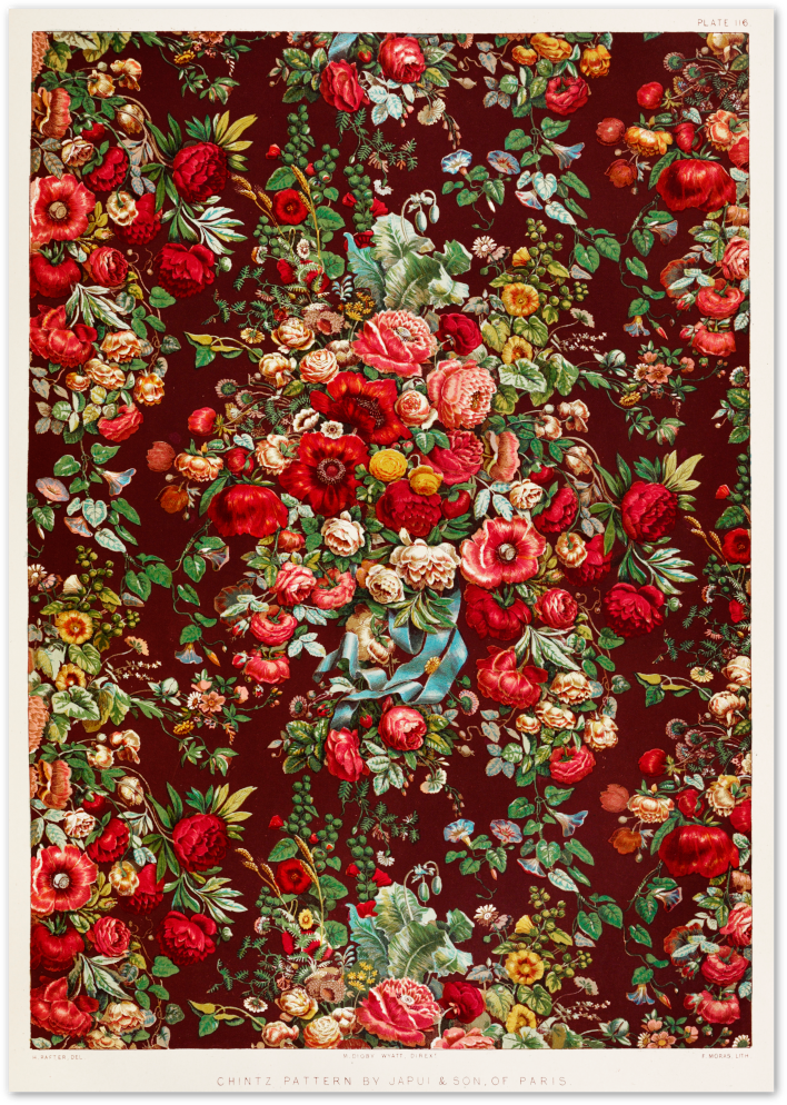 Posterux© | Chintz Flowers Poster – Rich Vintage Floral poster – premium wall art