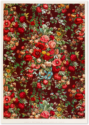 Posterux© | Chintz Flowers Poster – Rich Vintage Floral poster – premium wall art