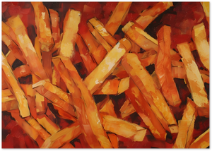 Posterux© | French Fries Poster – Abstract Comfort Food poster – premium wall art