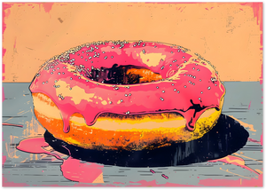 Posterux© | Pink Donut Poster – Pop Art Treat poster – premium wall art