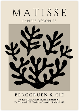 Posterux© | Coral Forms Poster – Matisse Cut-Out Style poster – premium wall art