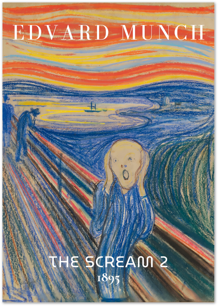 Posterux© | The Scream 2 Poster – Munch Expressionism Tribute poster – premium wall art