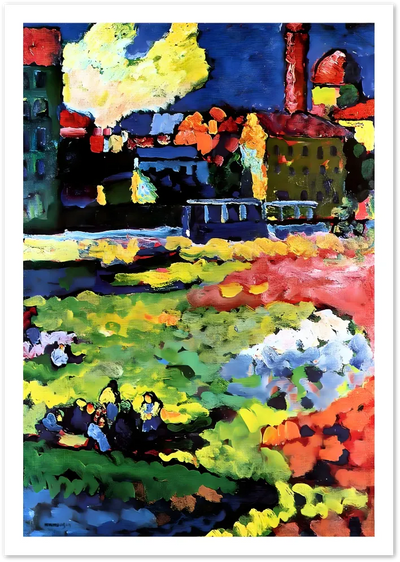 Posterux© | Colorful City Park Poster – Expressionist Landscape poster – premium wall art