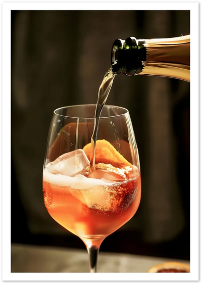 Posterux© | Sparkling Aperitif Poster – Cocktail Photography Art poster – premium wall art