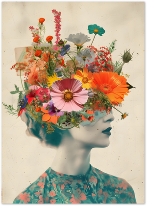 Posterux© | Flora Femme Poster – Flower Head Art Print poster – premium wall art