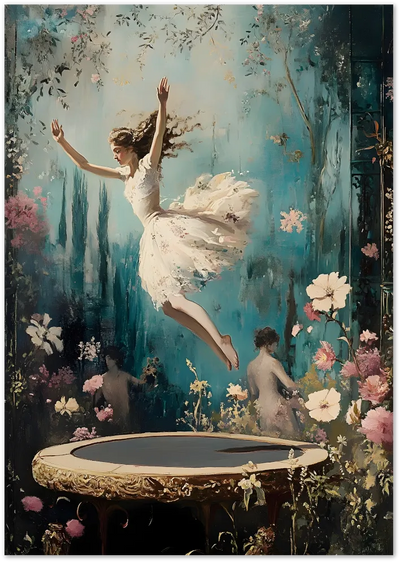 Posterux© | Dreamy Leap Poster – Surreal Ballet Art poster – premium wall art