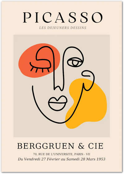 Posterux© | Picasso Abstract Woman Poster – Berggruen & Cie Series poster – premium wall art