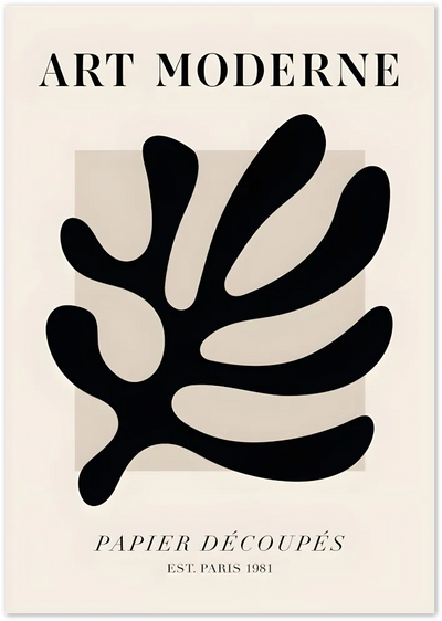 Posterux© | Coral Form Poster – Organic Line Composition poster – premium wall art