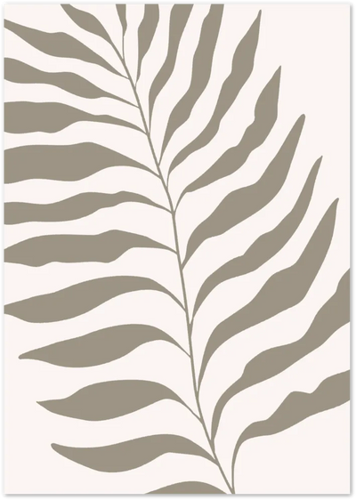Posterux© | Palm Leaf Poster – Botanical Neutral Wall Art poster – premium wall art
