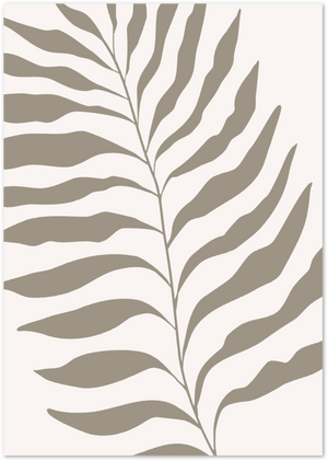 Posterux© | Palm Leaf Poster – Botanical Neutral Wall Art poster – premium wall art