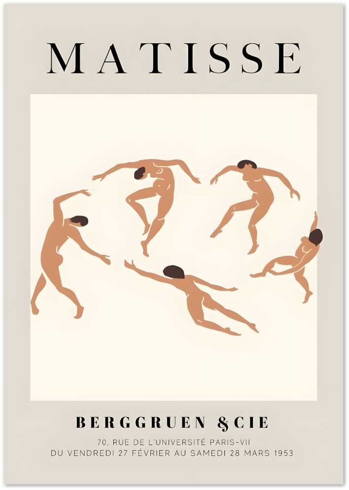 Posterux© | Matisse Dancers Poster – Modern Nude Abstract Art poster – premium wall art